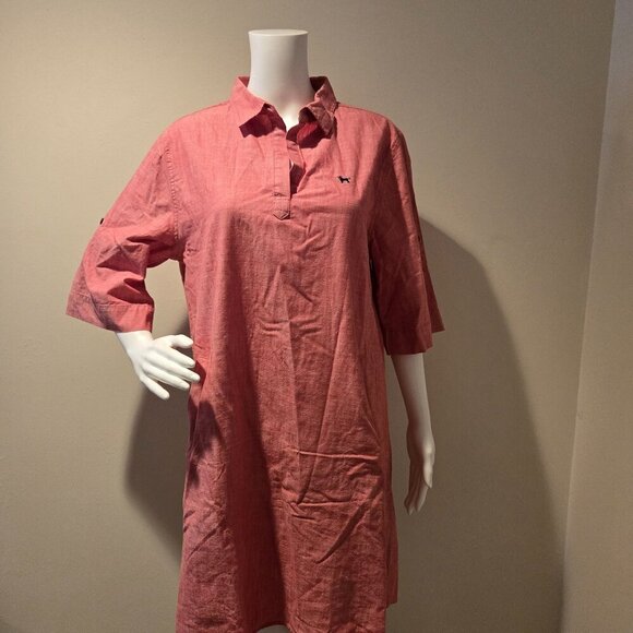 The Black Dog Red Shirtdress L - Picture 1 of 6